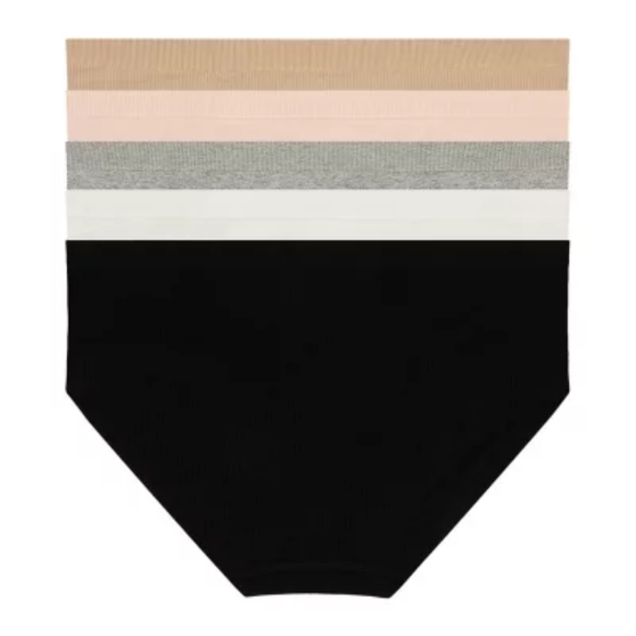 Ladies GapBody 5 pk Seamless Bikini  Multicolor Stretch - Picture 3 of 5